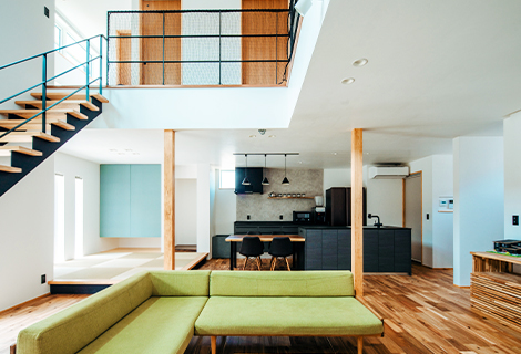 長持ちして経年変化を愉しむことができる素材を厳選。長年住んでも資産価値が落ちにくい住まいです。