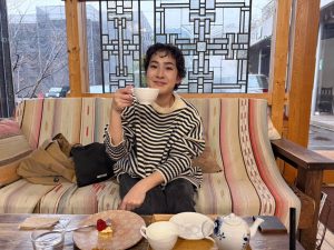 休日はのんびりとカフェへ