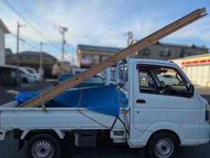 ロープの結び方を学びました。